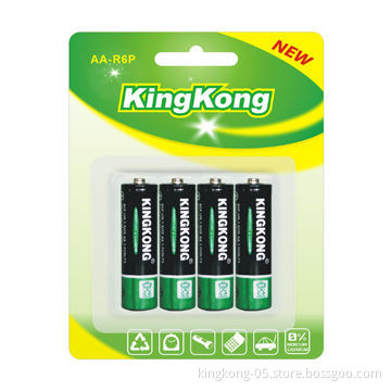 Hot Sale 1.5V AA Carbonic R6P Batteries, 95mins Discharge Time